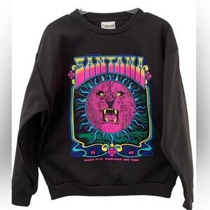 Bold Bright Colorful Carlos Santana Sweater Small